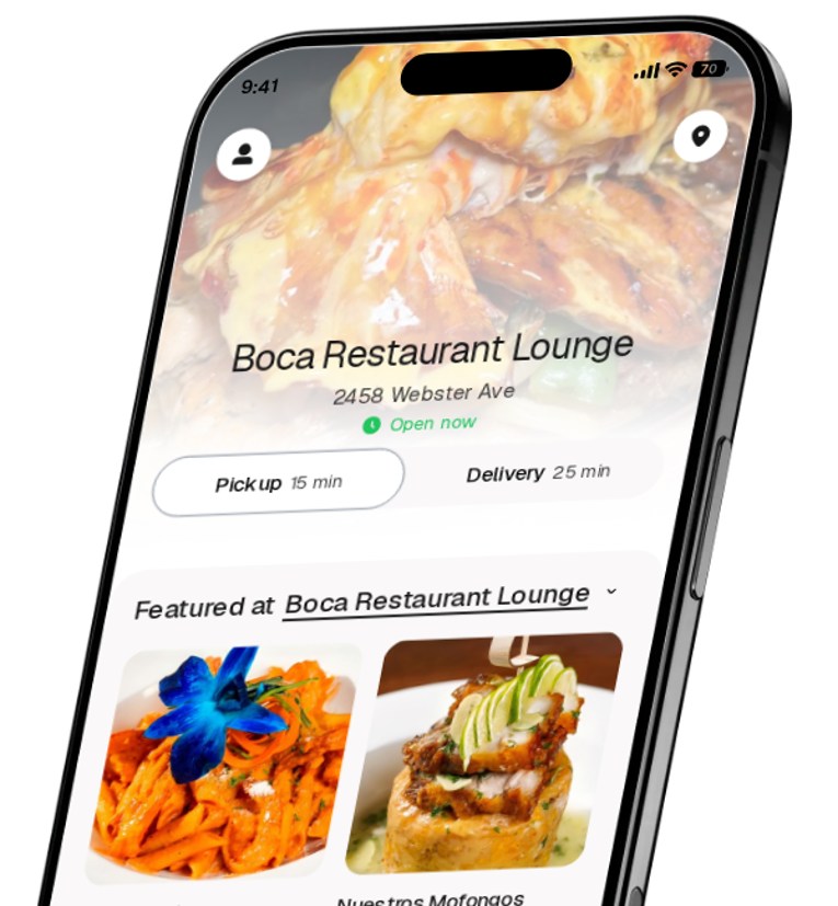 Boca Restaurant Lounge app preview